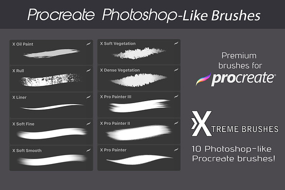 Procreate Texture Brushes BUNDLE! in Photoshop Brushes - product preview 4
