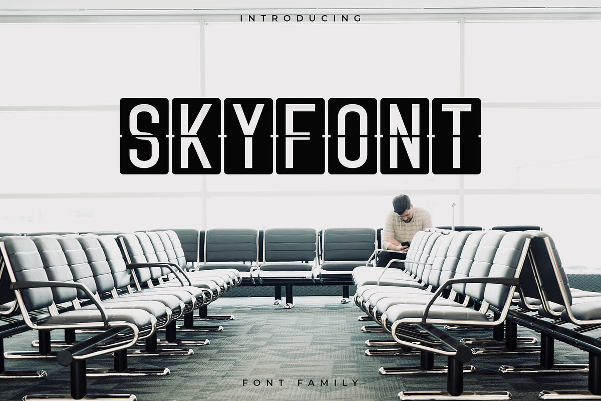 Skyfont Font Family - Sans Serif in Sans-Serif Fonts - product preview 8