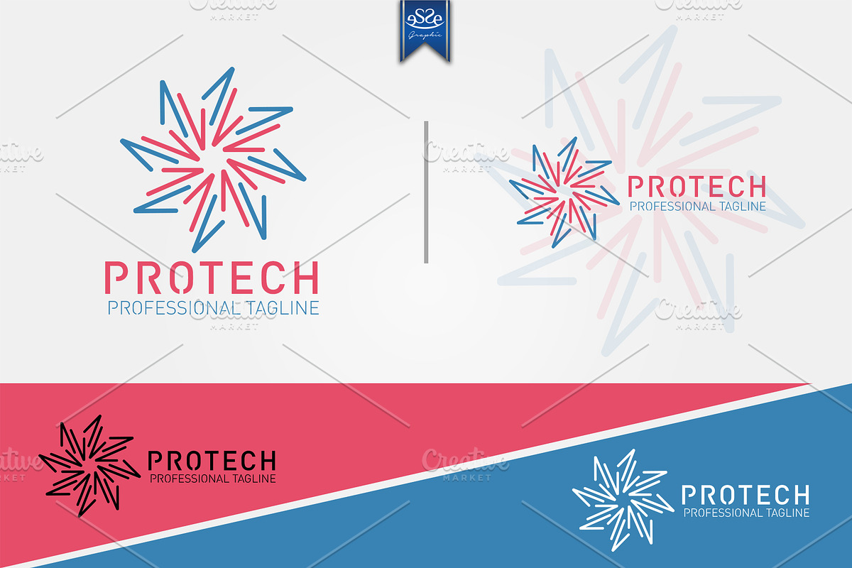 Protech Logo in Logo Templates - product preview 8