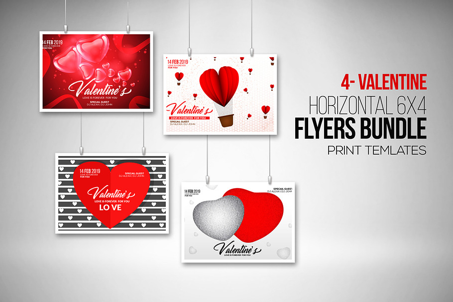 Valentine's Day Special Flyer Bundle in Wedding Templates - product preview 8