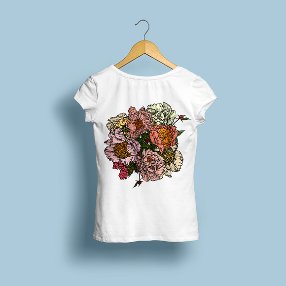 A set of peonies. in Illustrations - product preview 15