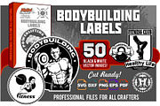 50 designs - Bodybuilding Labels