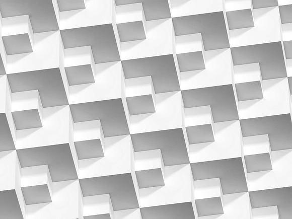 Abstract digital 3D cubical patterns in Web Elements - product preview 9