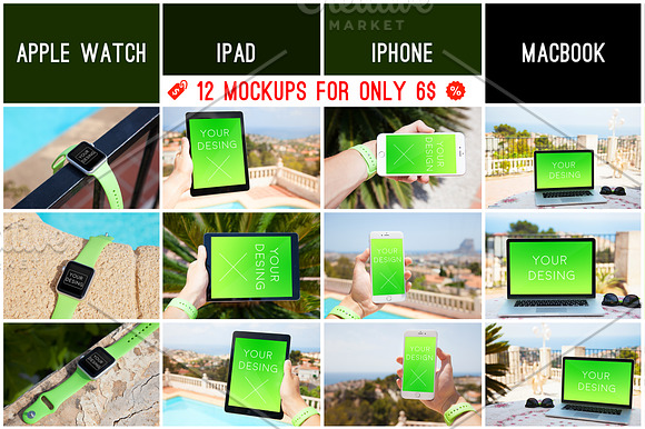 holiday mockups // complete pack in App Templates - product preview 1