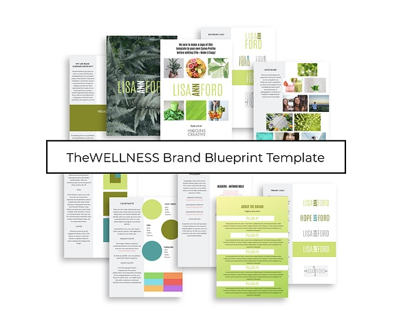 Brand Blueprint Template - WELLNESS in Templates - product preview 3