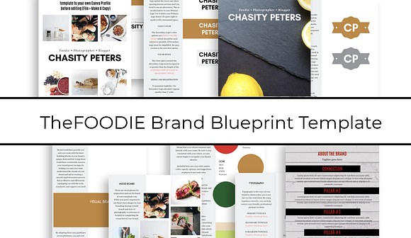 Brand Blueprint Template - FOODIE in Templates - product preview 4