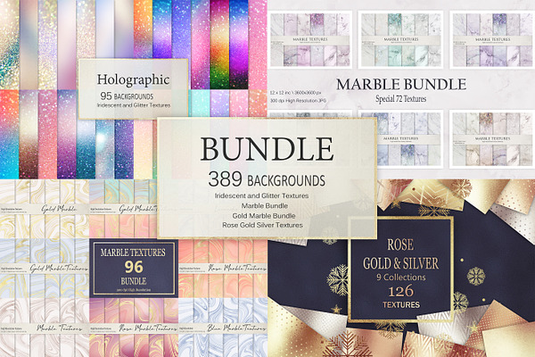 Gold Foil and Marble BUNDLE