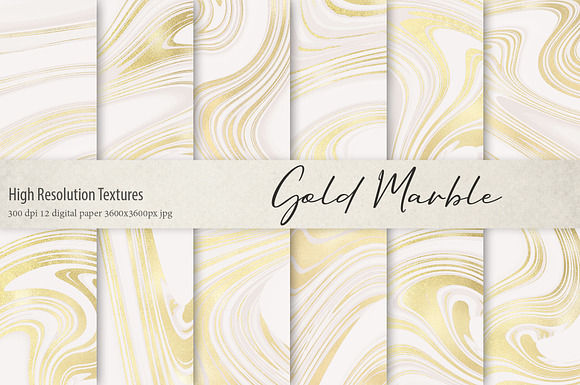 Gold Foil and Marble BUNDLE in Textures - product preview 26