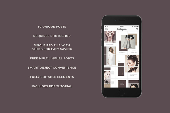 Solaris Instagram Puzzle Template in Instagram Templates - product preview 4