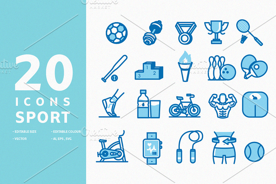 20 Icons Sport in Icons - product preview 8
