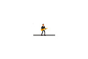 Animation Tuxedo Man Playing Guitar