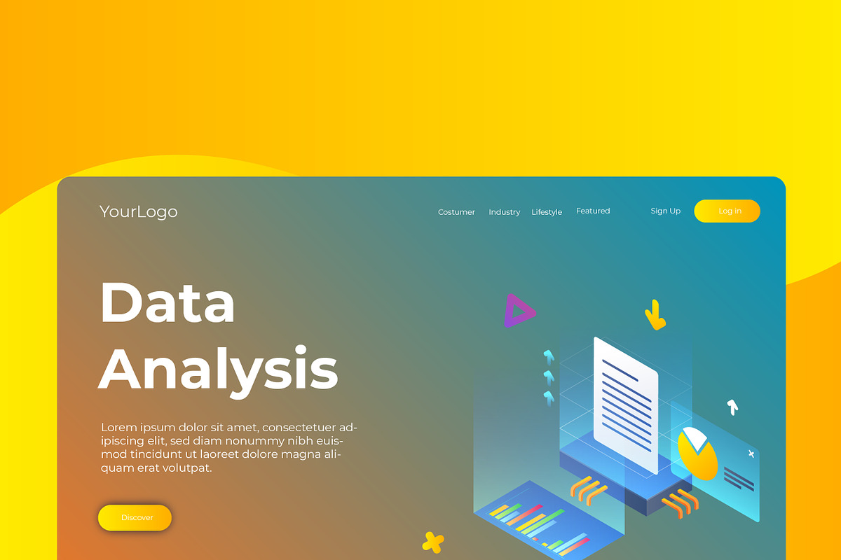 Data Analysis 02 - Banner & Landing  in Web Elements - product preview 8