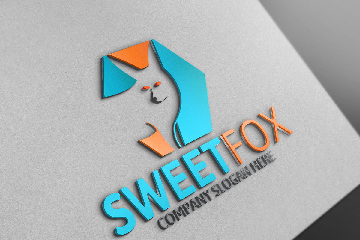 Sweet Fox Logo in Logo Templates - product preview 8