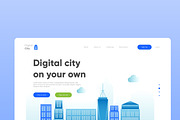 Digital City - Banner & Landing Page