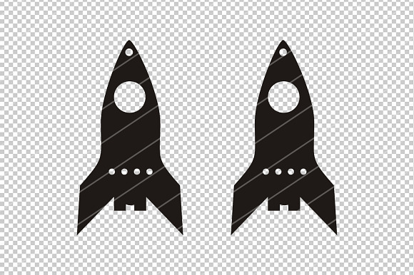 Rocket svg,earrings svg,cricut files in Patterns - product preview 1