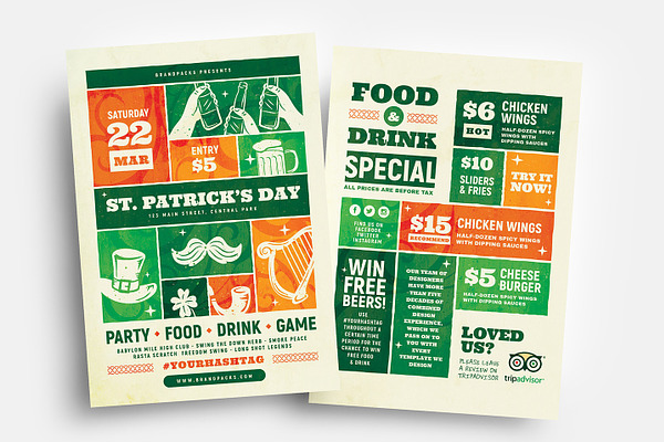 St Patrick's Day Event Flyers
