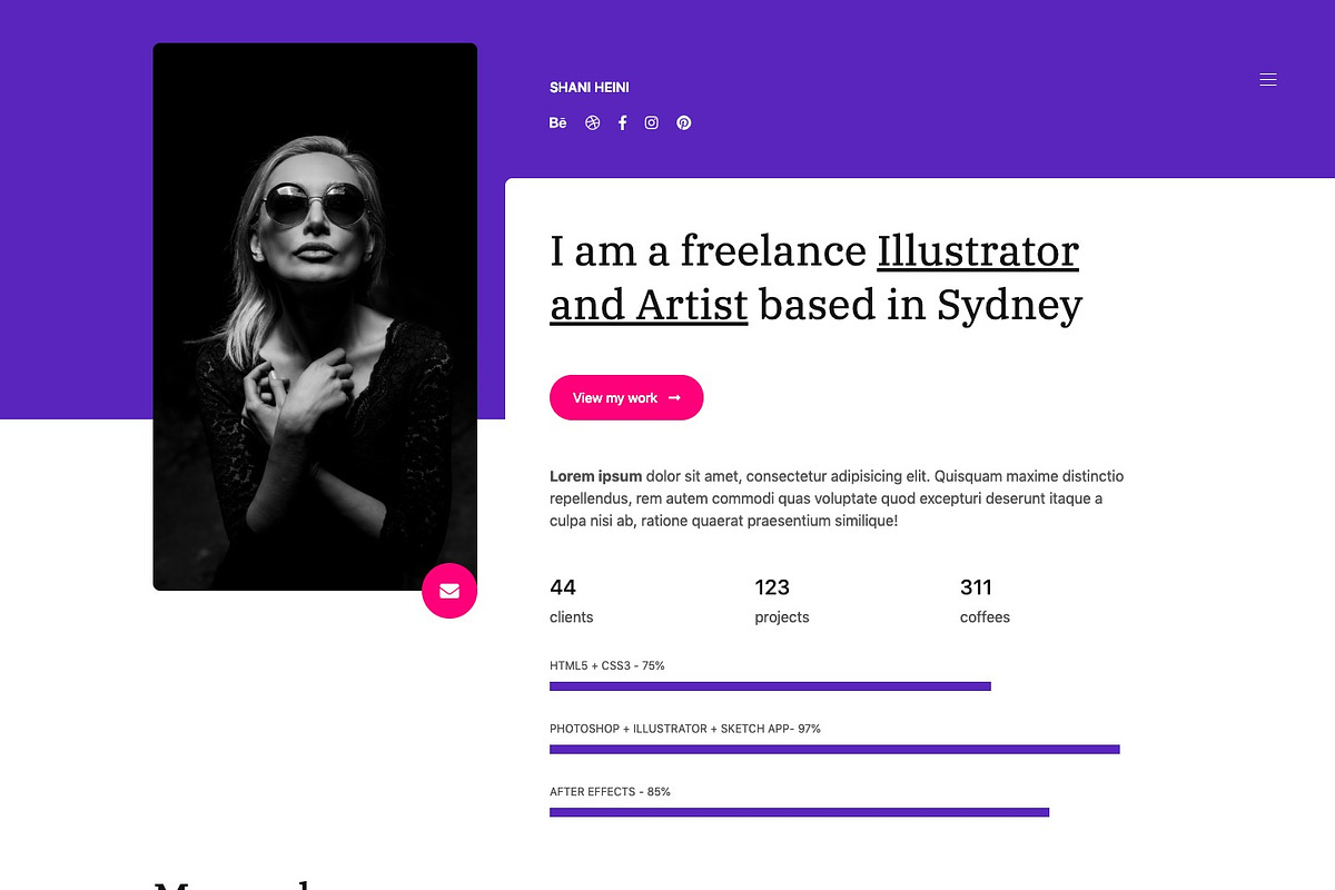 Shani - Bootstrap Onepage template in Bootstrap Themes - product preview 8