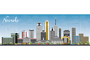 Nairobi Kenya City Skyline 