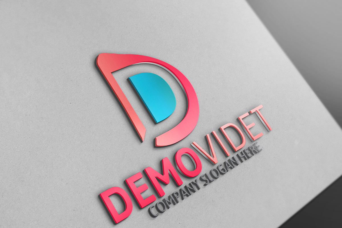 D Letter Logo in Logo Templates - product preview 8