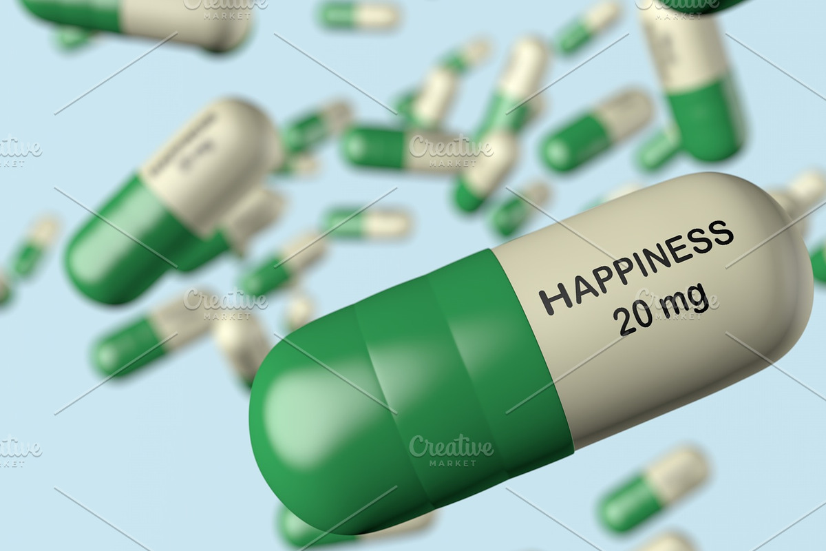 3d illustration antidepressant with  in Illustrations - product preview 8