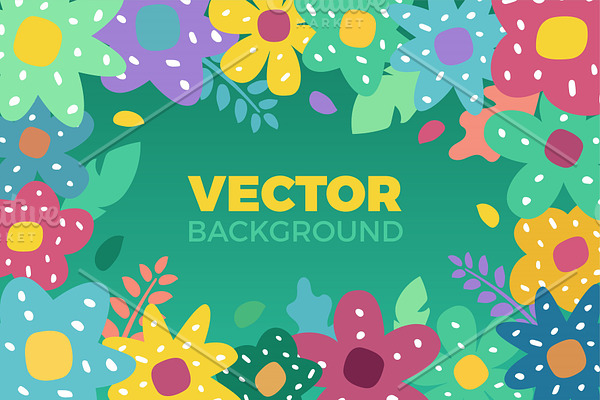 Flower background Vector
