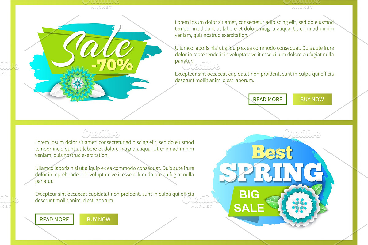 Springtime Blooming Flowers, Sale in Illustrations - product preview 8