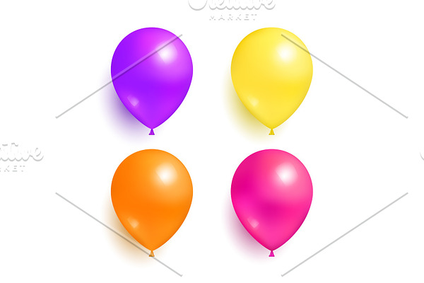 Helium Inflatable Colorful Balloons