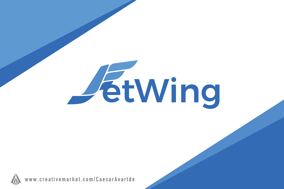 Jet Wing Logo Template in Logo Templates - product preview 8