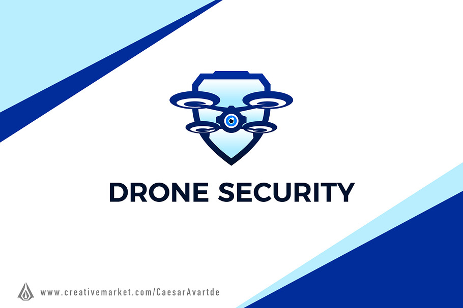 Drone Security Logo Template