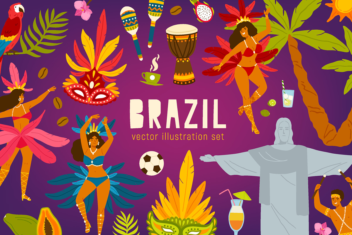 Brazil set in Illustrations - product preview 8