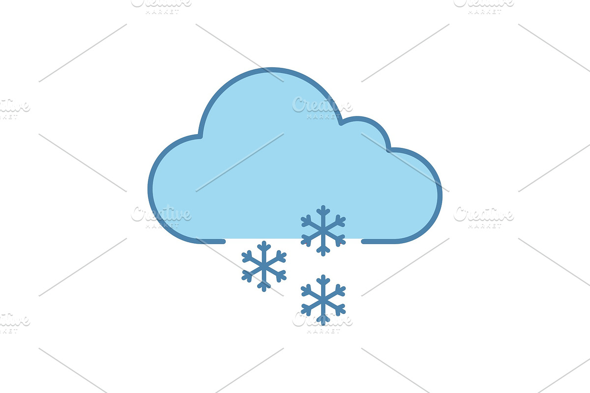 Light snow color icon in Icons - product preview 8