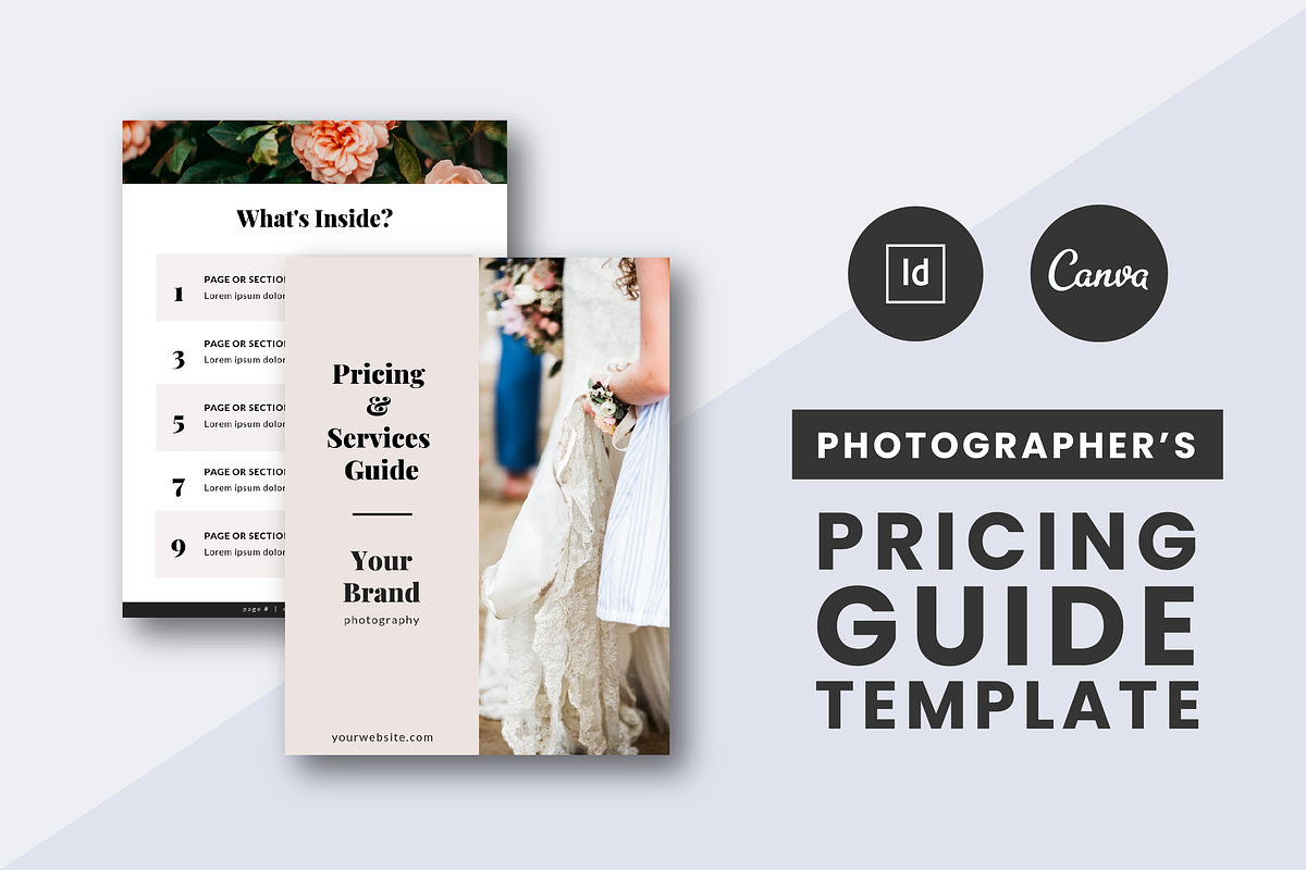 Photographers Pricing Guide Template in Brochure Templates - product preview 8