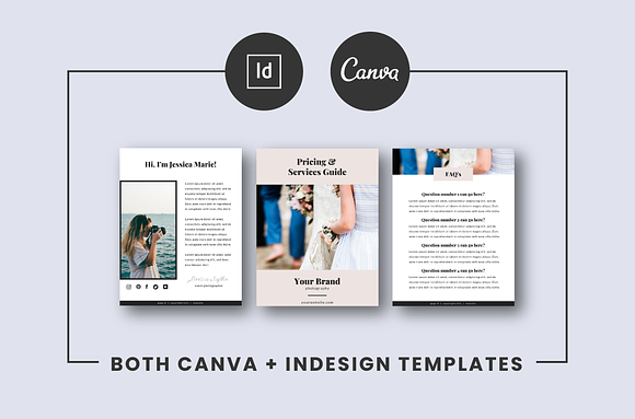 Photographers Pricing Guide Template in Brochure Templates - product preview 3