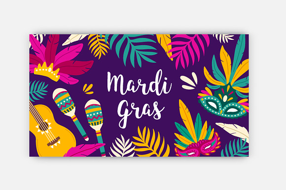 Mardi Gras bundle in Illustrations - product preview 1