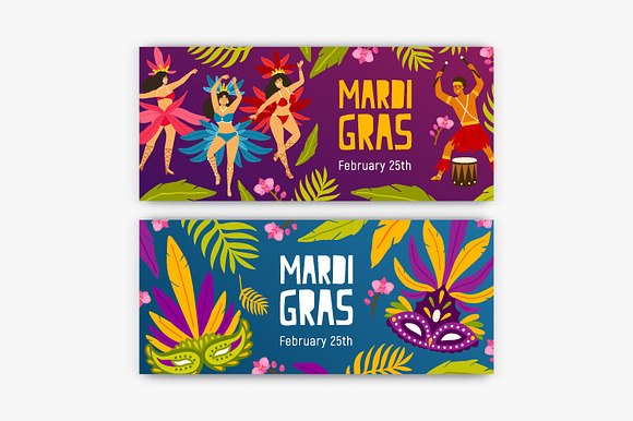 Mardi Gras bundle in Illustrations - product preview 3