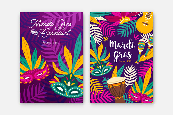 Mardi Gras bundle in Illustrations - product preview 4