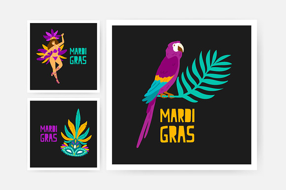 Mardi Gras bundle in Illustrations - product preview 6