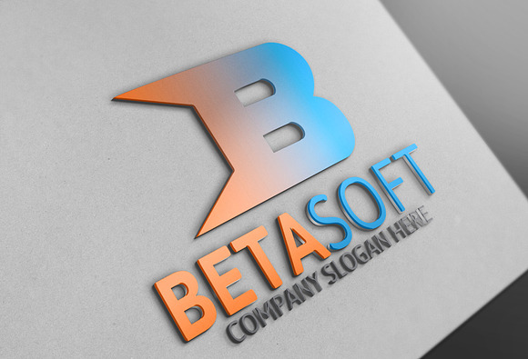 Beta Soft / B Letter Logo in Logo Templates - product preview 2