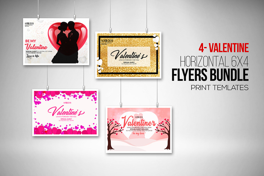 Valentine's Day Special Flyer Bundle in Wedding Templates - product preview 8