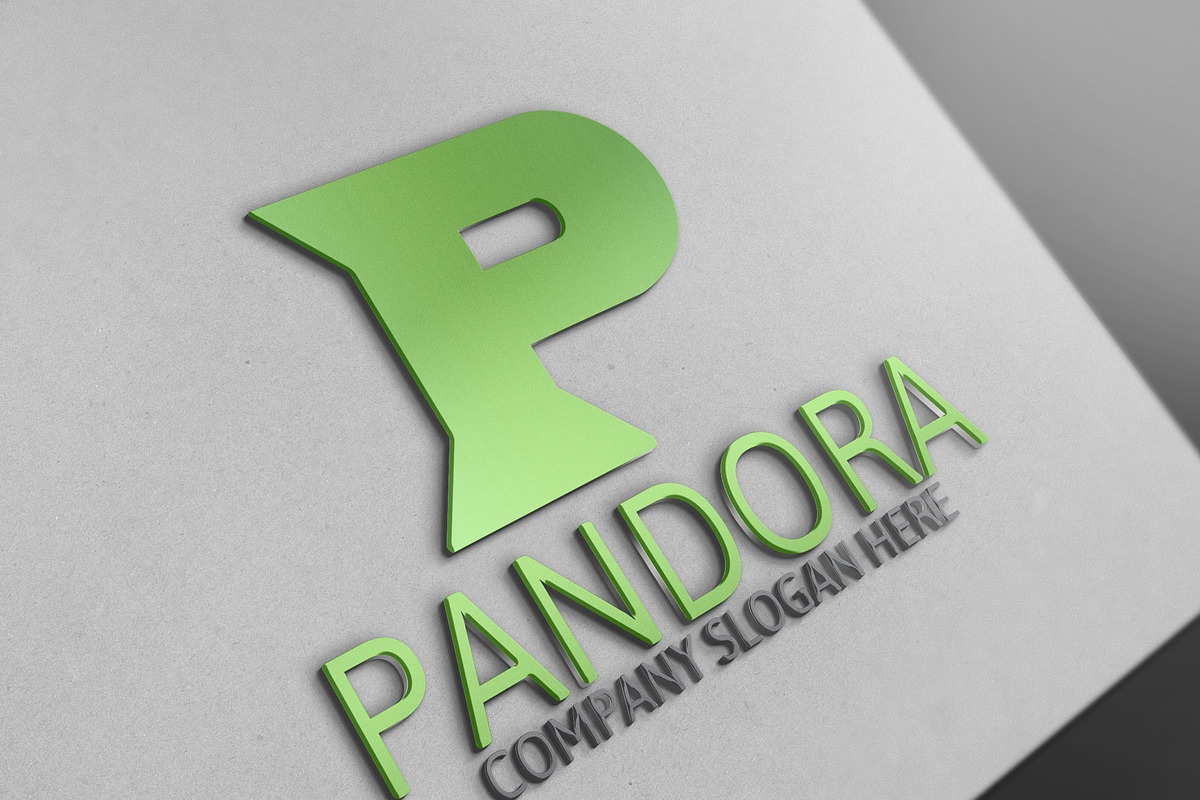 Pandora / P Letter Logo in Logo Templates - product preview 8
