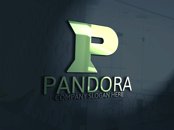 Pandora / P Letter Logo in Logo Templates - product preview 1