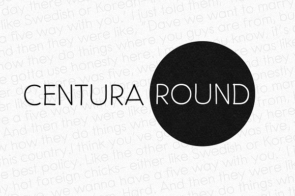 Centura Round - 3 fonts