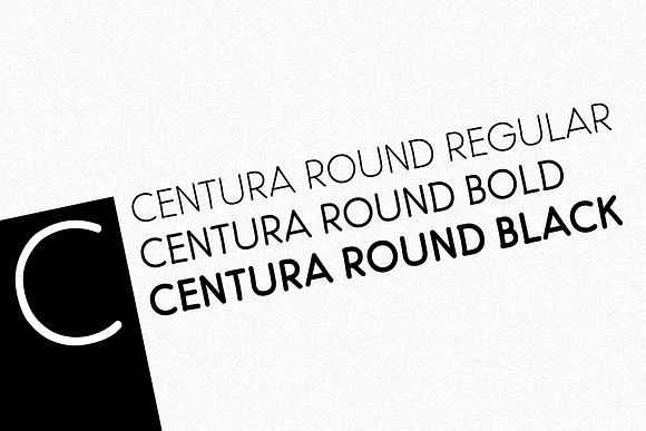 Centura Round - 3 fonts in Display Fonts - product preview 1