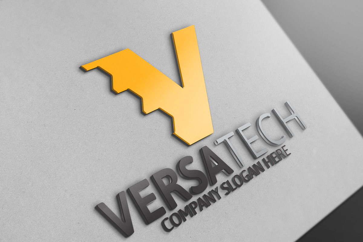 Versatech / V Letter Logo in Logo Templates - product preview 8