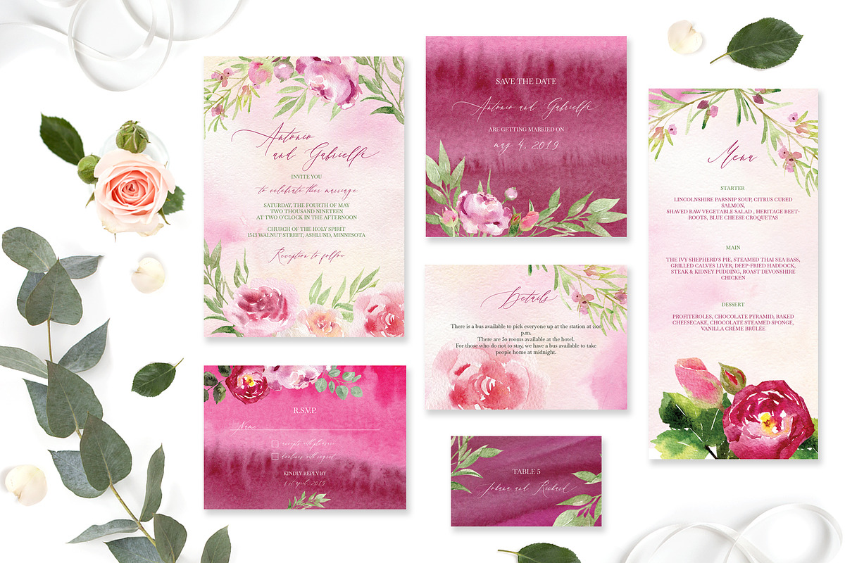 'I do' wedding set in Wedding Templates - product preview 8