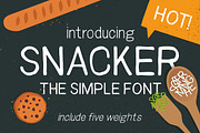 Snacker - sans serif font