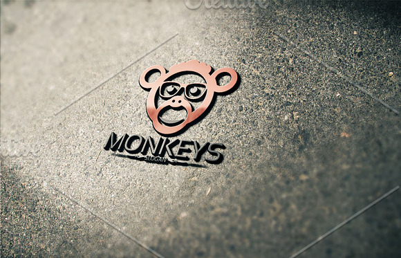 Monkey Logo in Logo Templates - product preview 2