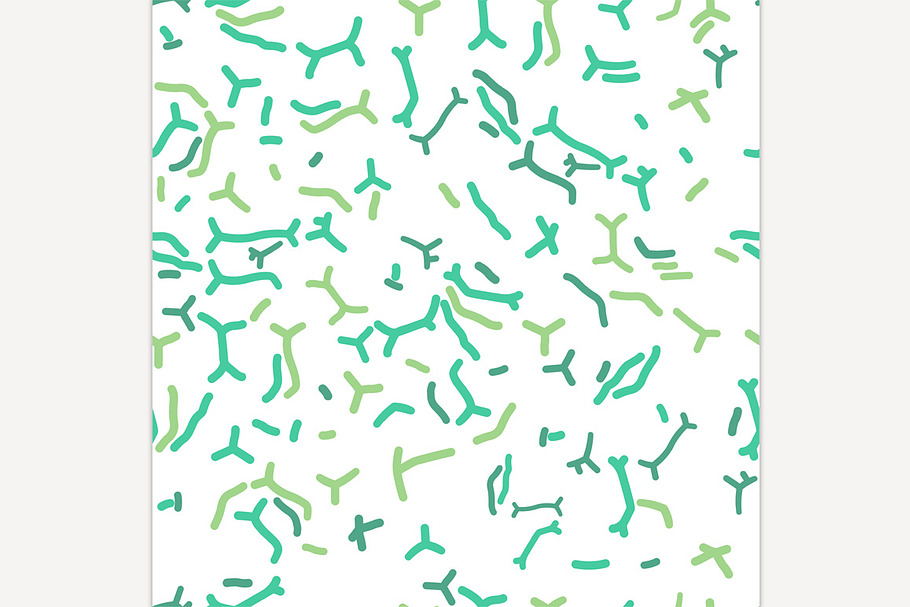 Bifidobacterium seamless pattern