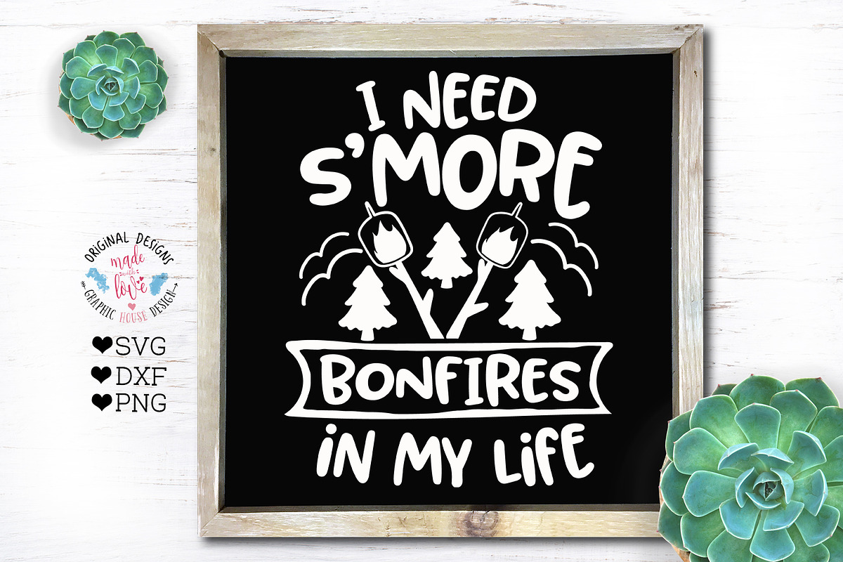 I Need S'More Bonfires Cut File in Illustrations - product preview 8