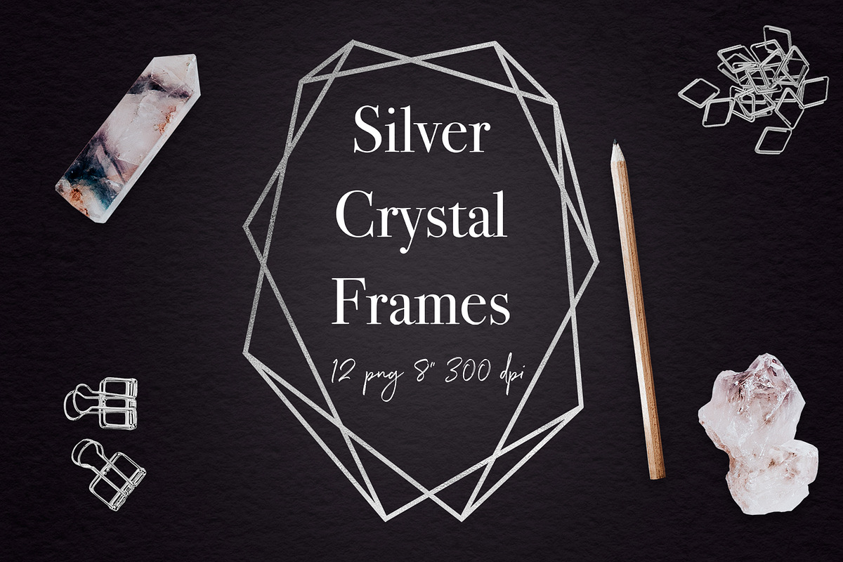 Silver Geometric Frames in Graphics - product preview 8